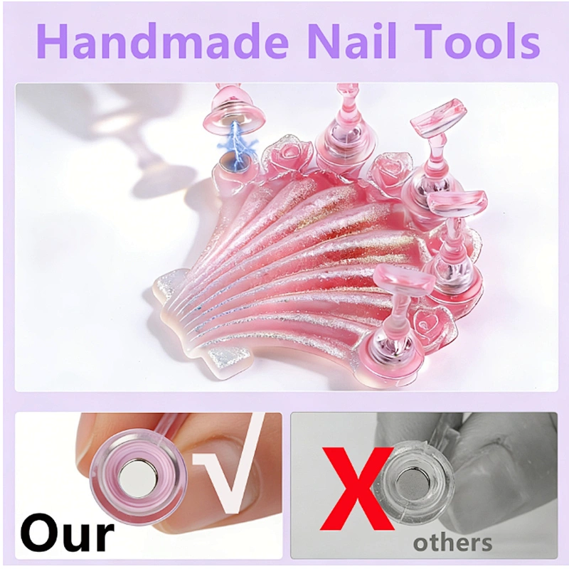 Fashion Aurora Mermaid Shell Plastic Nail Art Holder